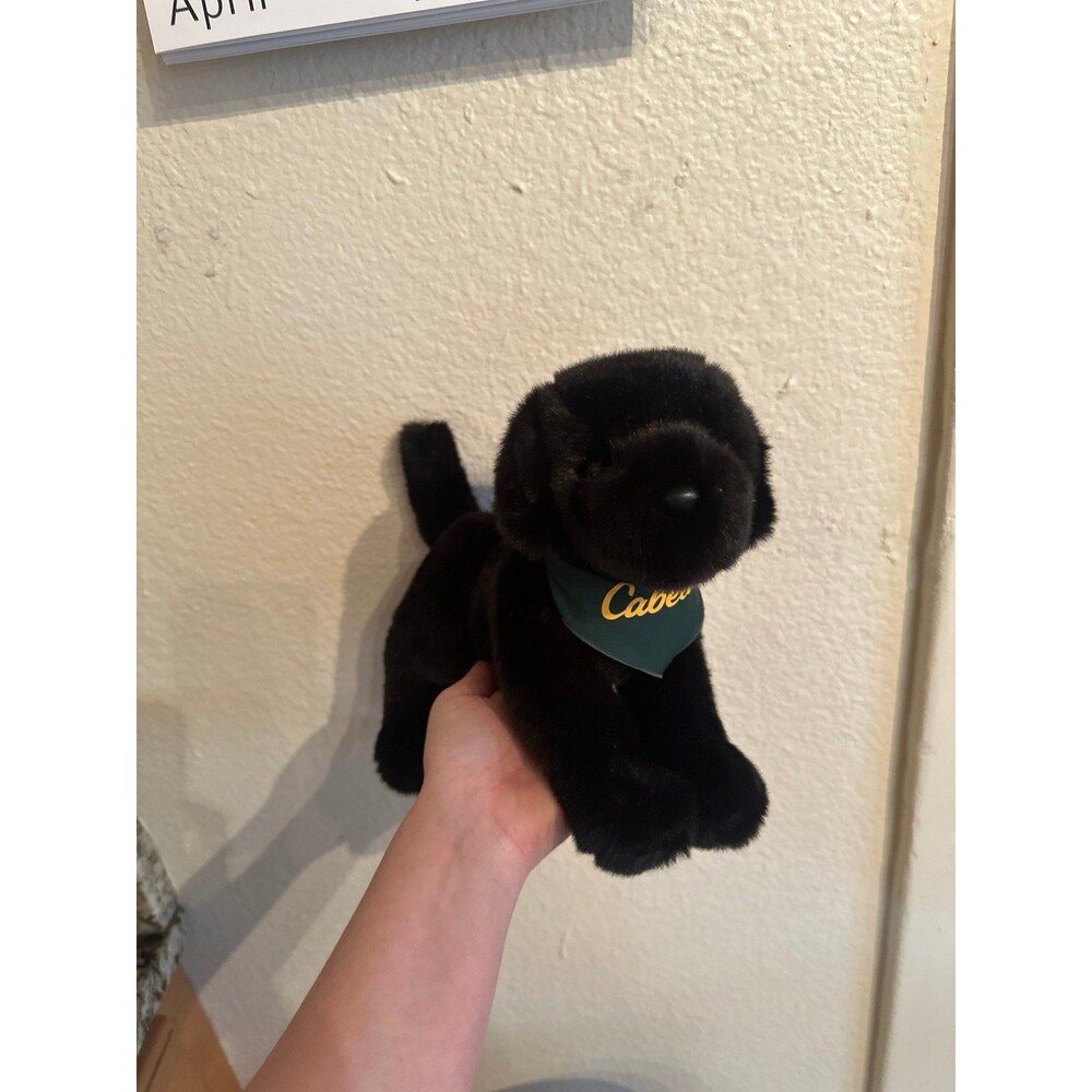 Cabela's Black Lab with Logo Plush Stuffed Toy.